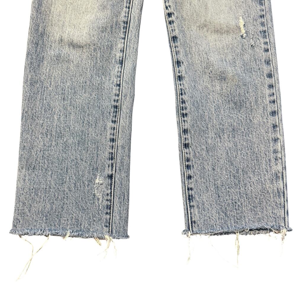 Pistola jeans, light wash, straight, mom jeans, distress, cotton, button fly, 25 - Picture 2 of 7